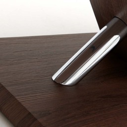Cuba Coffee Table - Coffee Table Dark Wood / Chrome Leg - thumbnail 5