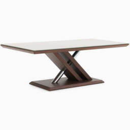 Cuba Coffee Table - Coffee Table Dark Wood / Chrome Leg - thumbnail 2