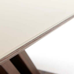 Cuba Coffee Table - Coffee Table Dark Wood / Chrome Leg - thumbnail 4