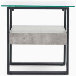 Newton Side Table - End Table Light Concrete - thumbnail 4