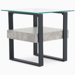 Newton Side Table - End Table Light Concrete - thumbnail 3