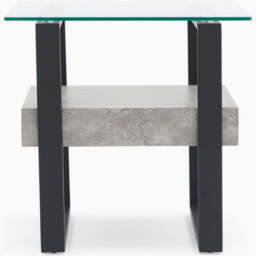 Newton Side Table - End Table Light Concrete - thumbnail 1