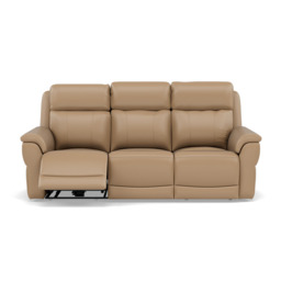 Juno 3 Seater Recliner Sofa - 3 Seater Power Recliner Sofa with USB Cat 60 - Power Recliner with USB - Cat-60/06 Montana Barley - thumbnail 1