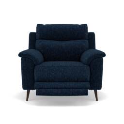 Revel Recliner Armchair - Power Recliner Chair Fabric - Power Recliner with USB - FAB-LKV - 13 NAVY