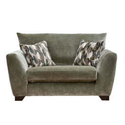 Mylo Loveseat - Love Chair Grade A - Kingston Silver / Mid Oak