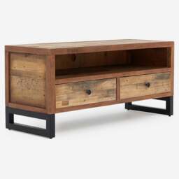 Detroit TV Unit - Small TV Unit Oaklands & Rustic Natural Finish - thumbnail 4