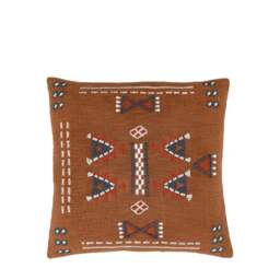 Arlo Embellished Cushion Brown - Arlo Embellished Cushion Brown 50CM - thumbnail 4