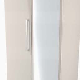 Portland Tall Double Mirror Wardrobe - Tall Double Mirror Wardrobe - GGDG - Grey Gloss & Dusk Grey - thumbnail 8
