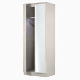 Portland Tall Double Mirror Wardrobe - Tall Double Mirror Wardrobe - GGDG - Grey Gloss & Dusk Grey - thumbnail 9