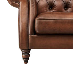 Violet 3 Seater Sofa - 2.5 Seater Sofa Fabric - CHILTERN W021 Moonstone / Feet: 150mm Legs Antique Walnut - thumbnail 6
