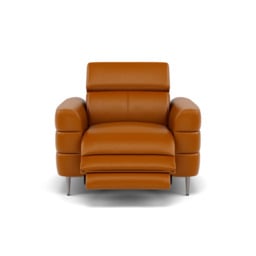Hoy Recliner Armchair - Chair W/ Power Recliner W/ Manual Headrest Cat M - Power with Manual Headrest - M5659 Melbourne Ochre