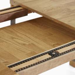 Solvi Extending Compact Dining Table - Compact Ext Dining Table 135/175cm Solid Oak / Oak Veneer - thumbnail 4