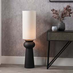 Sloane Black Contemporary Ceramic Floor Lamp - Sloane Black Contemporary Ceramic Floor Lamp