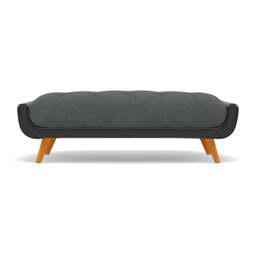 Siena Footstool - Large Footstool F8 + Cat 55 - Darwin Charcoal 50493 + Cat 55/72 - thumbnail 1