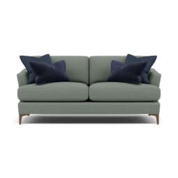 Tulip Small 3 Seater Sofa - 2.5 Seater Sofa Fabric - Pillow Pack 9 / Feet - Smoke - thumbnail 1