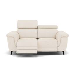 Sparta 2 Seater Recliner Sofa - 2 Str W/ 2 Power Recliner W/ 2 Power Headrest Fabric - Power with Power Headrest & USB - KB-1285-UK Darwin Ivory