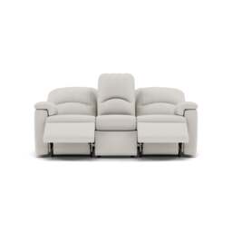 G Plan Chloe 3 Seater Recliner Sofa - 3 Seater Power Recliner Sofa Double Grade L - Power Recliner - L840 Cambridge Chalk - thumbnail 1