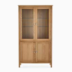 Bexley Display Cabinet - Display Cabinet Oak - thumbnail 1