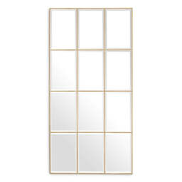 Eichholtz Kravis Mirror Vintage Brass Finish Bevelled Mirror Glass - Kravis Mirror Vintage Brass Finish Bevelled Mirror Glass
