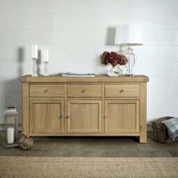 Navarre Large Sideboard - Large Sideboard Oak / Oak Veneer - thumbnail 2