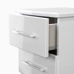 Portland 2 Drawer Bedside Cabinet - 2 Drawer Bedside Cabinet - KGK - Kashmir Gloss & Kashmir - thumbnail 4