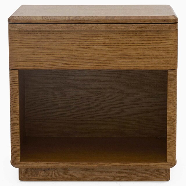 Serene Bedside Cabinet - Night Stand Oak / Oak Veneer - image 1