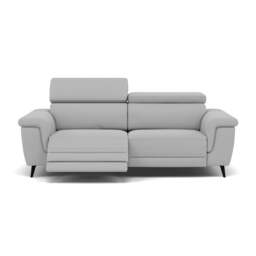 Sparta 3 Seater Recliner Sofa - 3 Str W/ 2 Power Recliner W/ 2 Ratchet Headrest Fabric - Power with Manual Headrest - CU9102-5-UK Oxford Silver - thumbnail 1