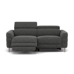Hoy 3 Seater Recliner Sofa - 3 Str W/ 2 Power Recliner W/ 2 Manual Headrest Fabric - Power with Manual Headrest - KB-1281-UK Darwin Charcoal - thumbnail 1