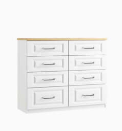 Sorrento 8 Drawer Twin Cabinet - 8 Drawer Twin Chest