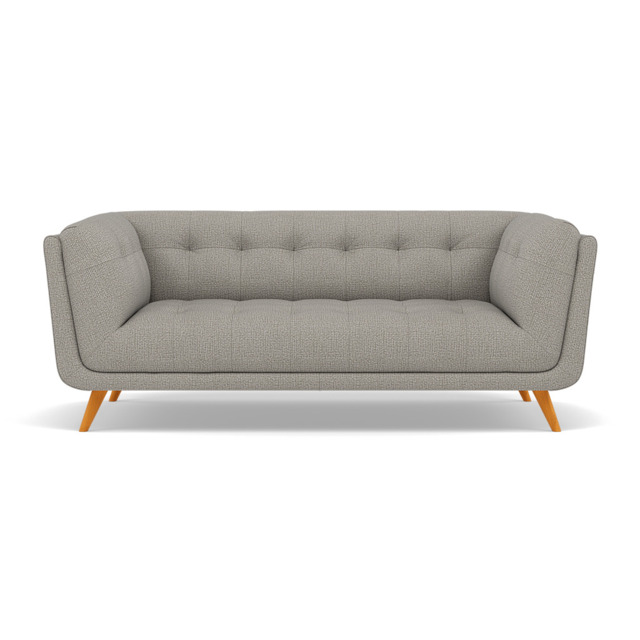 Siena 2 Seater Sofa - 2 Seater Sofa F8 + Cat 60 - Hopsack Dove 70001+Cat 60/23 - image 1