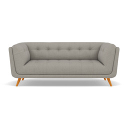 Siena 2 Seater Sofa - 2 Seater Sofa F8 + Cat 60 - Hopsack Dove 70001+Cat 60/23 - thumbnail 1
