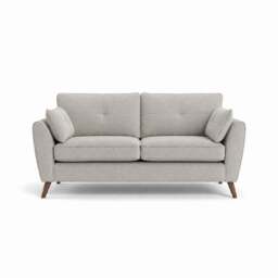 Zara 3 Seater Sofa - 3 Seater Sofa - Kensington Mink / Dark Feet - thumbnail 1