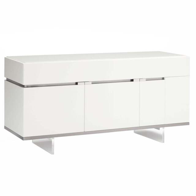 Imperia Small Sideboard - Small Buffet White High Gloss - image 1