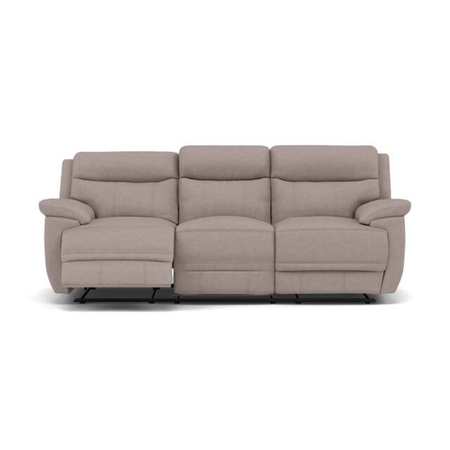Tranquil 3 Seater Recliner Sofa - 3 Seater Sofa 2 Power Recliners Fabric - Power Recliner with USB - BFA-BLJ-22 DOVE GREY - image 1