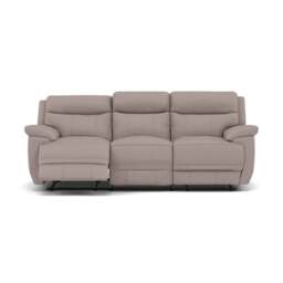 Tranquil 3 Seater Recliner Sofa - 3 Seater Sofa 2 Power Recliners Fabric - Power Recliner with USB - BFA-BLJ-22 DOVE GREY