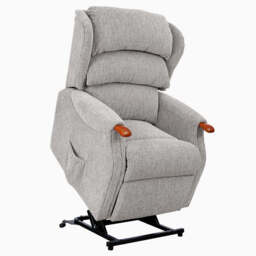Westbury Standard Recliner Armchair - Standard Manual Recliner Fabric - Manual Recliner - Contempo Montage Pebble / Natural Knuckle - thumbnail 9