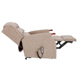 Westbury Standard Recliner Armchair - Standard Manual Recliner Fabric - Manual Recliner - Contempo Montage Pebble / Natural Knuckle - thumbnail 6