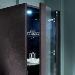 Chieti 1 Door Cabinet - 1 Door Curio Left - Left Hand Facing - thumbnail 2