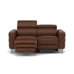 Hoy 2 Seater Recliner Sofa - 2 Str W/ 2 Power Recliner W/ 2 Manual Headrest Cat M - Power with Manual Headrest - M5653 Melbourne Light Grey - thumbnail 5