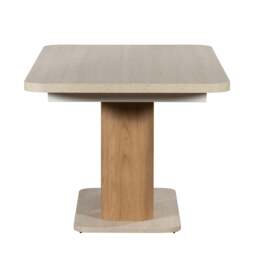 Axis 160/200cm Extending Dining Table - 160/200cm Extending Dining Table Travertine Effect / Oak - thumbnail 6