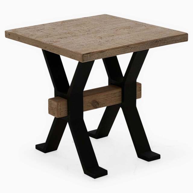 Dakota Side Table - Side Table Reclaimed Solid Wood - image 1