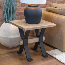 Dakota Side Table - Side Table Reclaimed Solid Wood - thumbnail 2