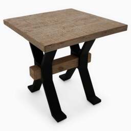 Dakota Side Table - Side Table Reclaimed Solid Wood - thumbnail 7