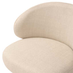 Eichholtz Camerota Swivel Bar Stool Scalea Sand  Black Wooden Back & Legs  - Swivel Bar Stool Scalea Sand  Black Wooden Back - thumbnail 6