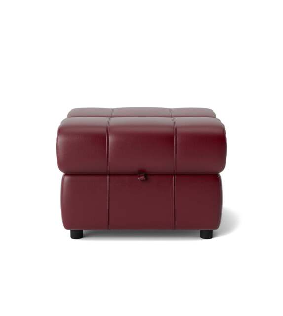 Galaxy Storage Footstool - Storage Foostool Cat 20S - BVS-035C DEEP RED - image 1