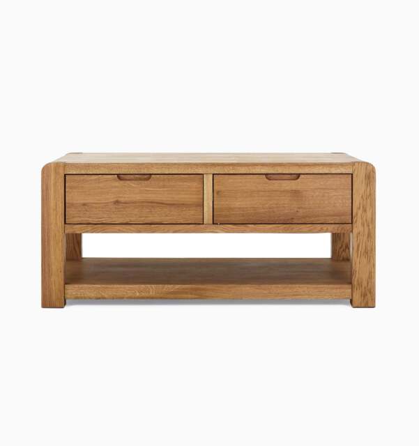Solvi Coffee Table - Coffee Table Solid Oak / Oak Veneer - image 1