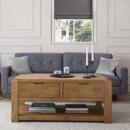Solvi Coffee Table - Coffee Table Solid Oak / Oak Veneer - thumbnail 2