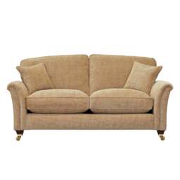 Parker Knoll Devonshire 2 Seater Standard Back Sofa - 2 Seater Sofa - Formal Back M Grade Leather - Madri Moss