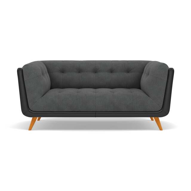 Siena 2 Seater Sofa - 2 Seater Sofa F8 + Cat 55 - Darwin Charcoal 50493 + Cat 55/72 - image 1