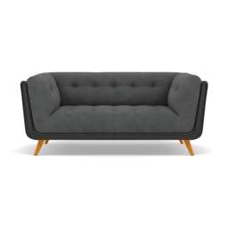 Siena 2 Seater Sofa - 2 Seater Sofa F8 + Cat 55 - Darwin Charcoal 50493 + Cat 55/72 - thumbnail 1